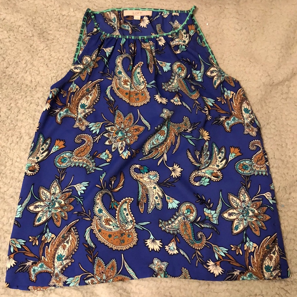 Loft Sleeveless Shell in paisley print